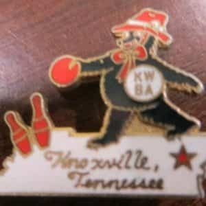 Knoxville Tennessee Women’s Bowling Association state Tournament official pin