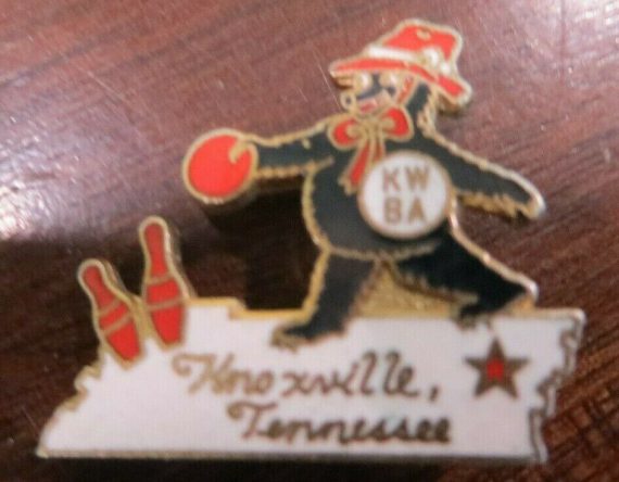 Knoxville Tennessee Women’s Bowling Association state Tournament official pin
