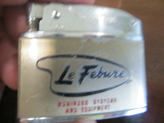 Le Febure Business Systems & Equipment 2 sided advertising Roble flat lighter