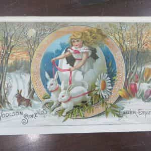 Lion Coffee MOCHA-JAVA AND RIO Wolson Spice Co. Easter,Victorian Trade Card