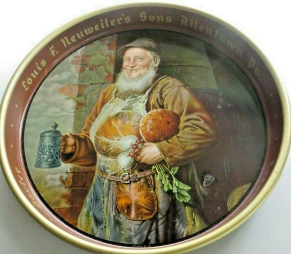 Louis E.Neuweiler’s Sons Allentown Pa. Cream Ale&Pilsner,O.I.C.Co.1931 beer tray