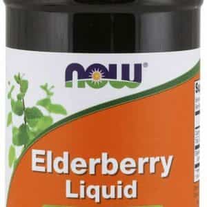 NOW Supplements Elderberry Liquid 500mg 10:1 Concentrate Free Radical Scavenger