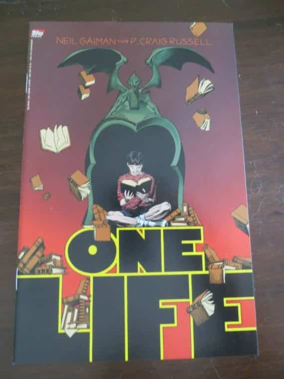 ONE LIFE,TOPPS COMIC’S NEIL GAIMAN & CRAIG RUSSELL FURNISHED IN EARLY MOORCOCK