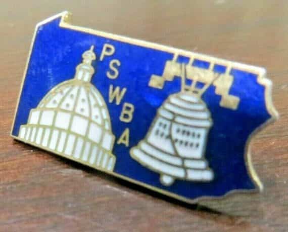p.s.w.b.a. Post Standard  Women’s Bowling Association pin from Syracuse New York