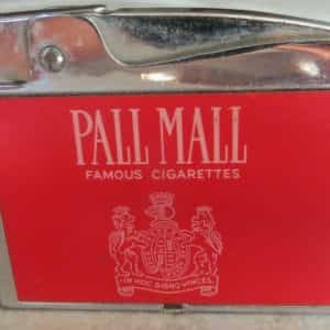 PALL MALL FAMOUS CIGARETTES JAPAN CONTINENTAL DOUBLE SIDED ADVERTISING LIGHTER