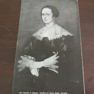 PORTRAIT PICTURE POST CARD,HELENA DUBOIS VAN DYCK ART INSTITUTE OF CHICAGO