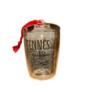 Starbucks Tennessee Gold Glass Ornament Hot Cup Been There Series