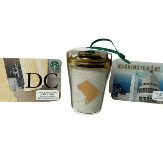 Starbucks Washington DC Ornament and 2 NO Value Gift Cards