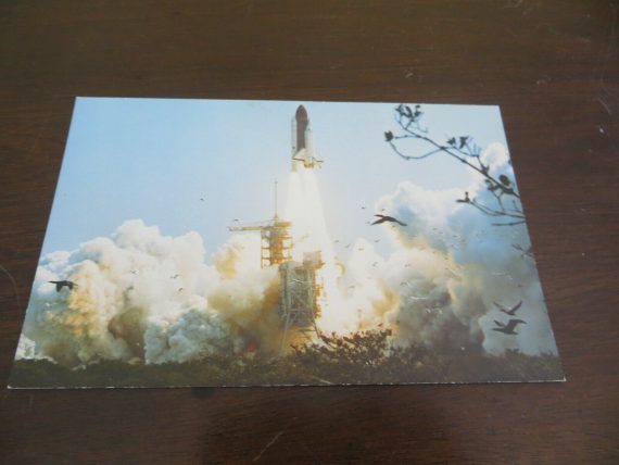 STS-4 Launch at launch pad 39A lift off 1982 Nasa’s final orbital test POST CARD