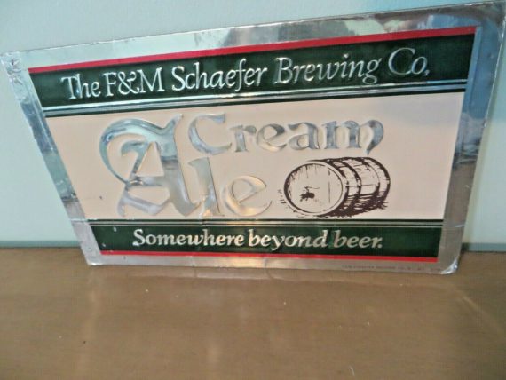 The F&M Schaefer Brewing Co. Cream Ale Somewhere beyond beer sign NY NY