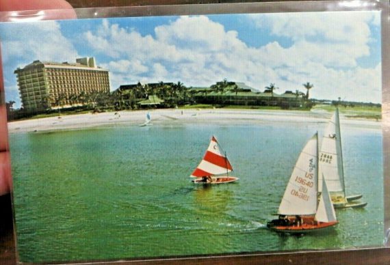 THE MARCO BEACH HOTEL & VILLAS MARCO ISLAND FLORIDA GULF OF MEXICO,post card