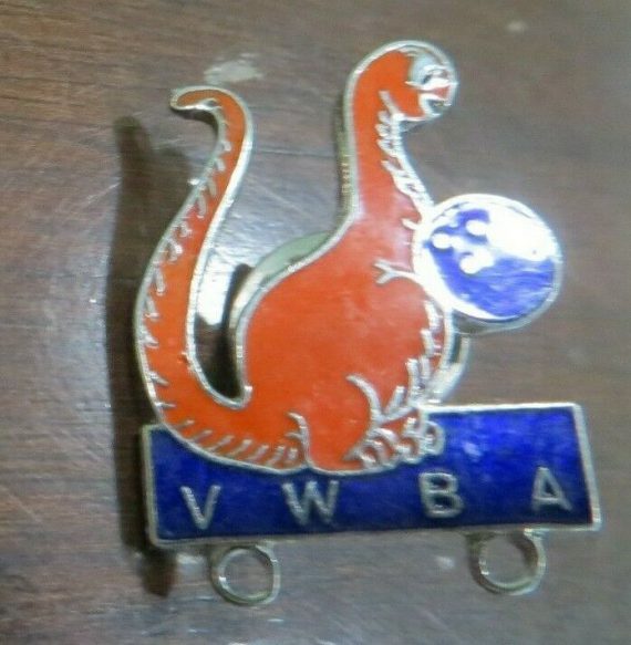 V.W.B.A.Vermont Women’s Bowling Association state Tournament official pin