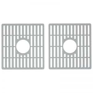 Vigo VGSG3318BL Gray Silicone Kitchen Sink Protective Bottom Grid for Double Basin 33 in. Sink