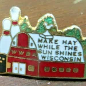 W.W.B.A. Wisconsin Women’s Bowling Association state Tournament official pin