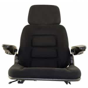 White Combine High Back Seat, Black Fabric – S830800