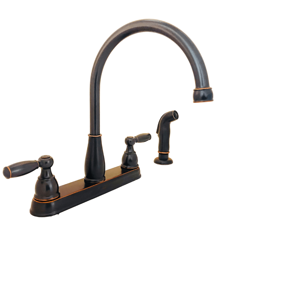 Delta Foundations 21988LFOB 2Handle Standard Kitchen Faucet with Side
