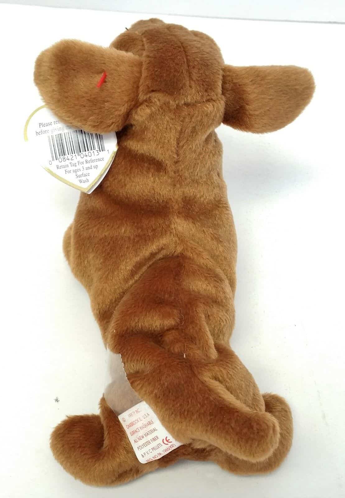 ty-original-beanie-babies-nanook-bones-pugsly-weenie-dogs-set-of-4-pvc-pellets