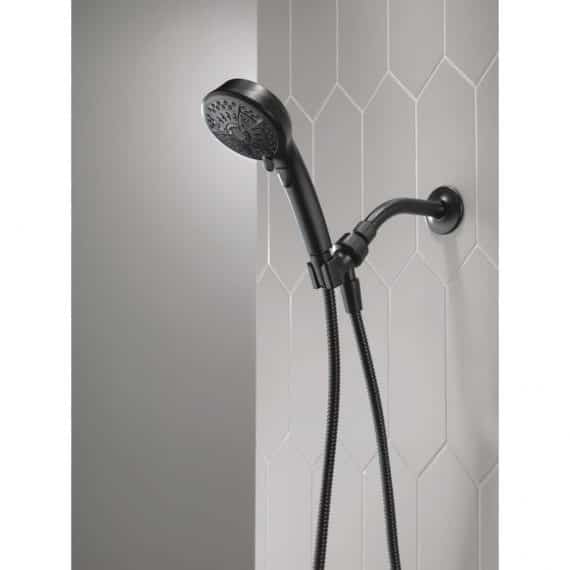 delta-75601bl-7-spray-patterns-with-1-75-gpm-4-3-16-in-wall-mount-handheld-shower-head-in-matte-black