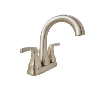 Delta 25770LF-SP Portwood 4 in. Centerset 2-Handle Bathroom Faucet in SpotShield Brushed Nickel