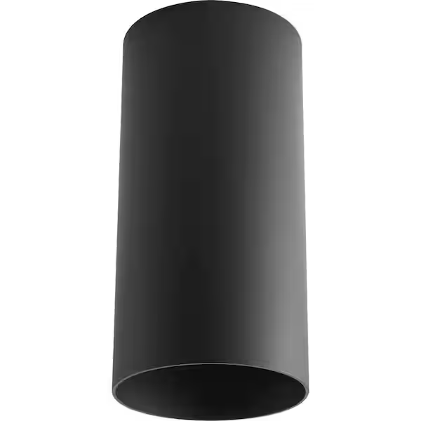 P5741-31 Cylinder Collection 6" Black Modern Outdoor Ceiling Light
