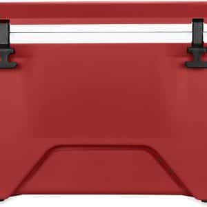 Camco Currituck Crimson and White 30 Quart Cooler – Rugged Exterior Made for Camping, Hunting, Fishing and Tailgating – Comes with Cooler Basket (51750)