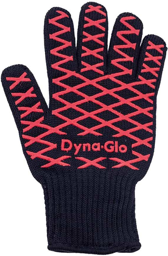 Dyna-Glo DG12SG-D Heat Resistant Grill Glove, Black/red