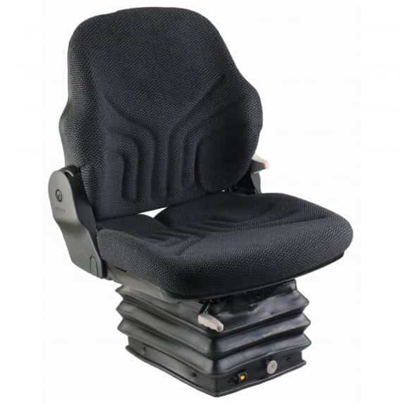 John Deere Tractor Roller Grammer Mid Back Seat, Black Fabric w/ Air Suspension – S8301699