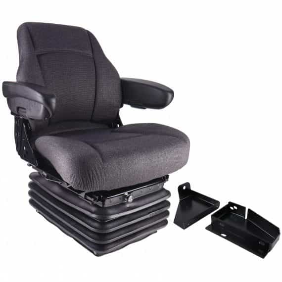 New Holland Tractor Sears Mid Back Seat, Gray Fabric w/ Air Suspension – S8301990