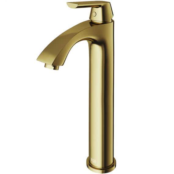 Vigo Linus VG03013MG Vessel Bathroom Faucet in Matte Brushed Gold