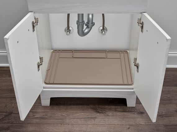 WeatherTech Under The Sink Mat -Bathroom Vanity (28″x19″) – Tan SinkMat