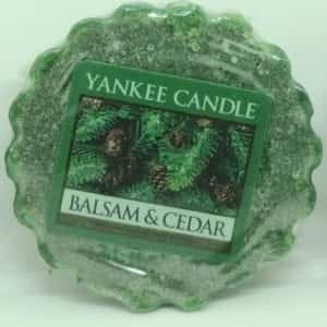 Yankee Candle Balsam & Cedar Tarts Lot of 4 Wax Paraffin Melts Warmer .8 oz HTF