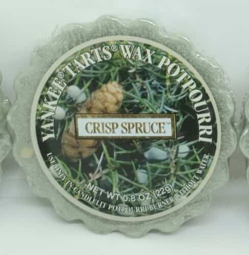 Yankee Candle Crisp Spruce Tarts Lot of 4 Wax Paraffin Melts Warmer .8 oz HTF