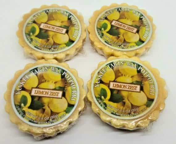 Yankee Candle Tarts Lemon Zest Lot of 4 Warmer Wax Paraffin Melts .8 oz