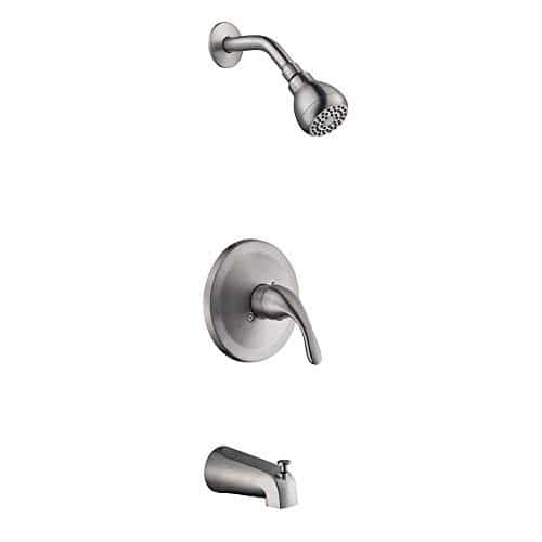 Glacier Bay Builders 1000 029 967 Single-Handle 1-Spray Tub and Shower Faucet in Brushed Nickel (Valve Included)