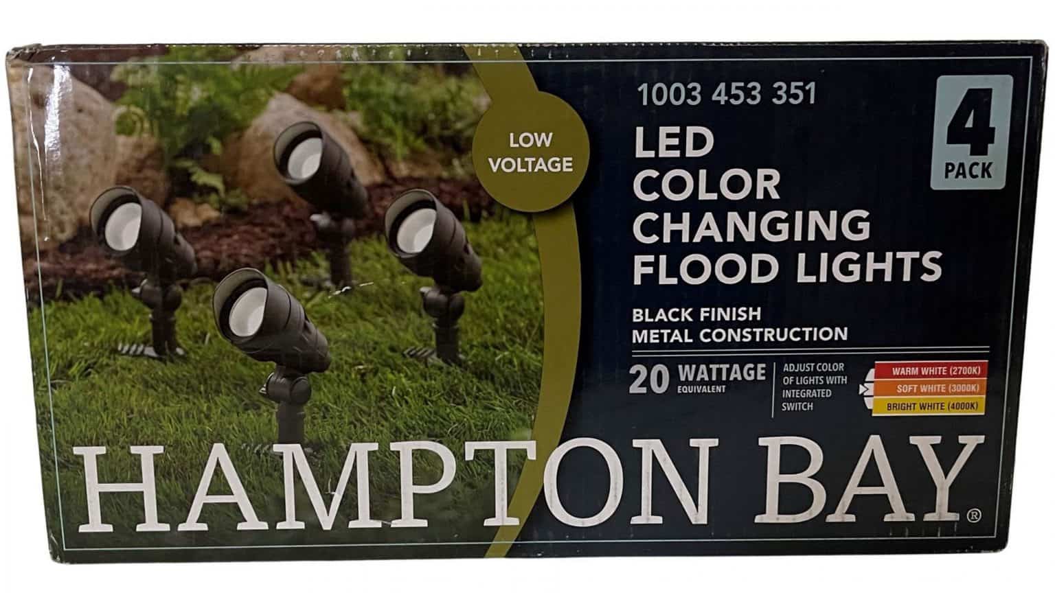 Hampton Bay 1003453351 4.5Watt Millennium Black Adjustable Light Color