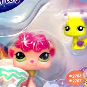Littlest Pet Shop Shimmering Sky Fairy Sea Breeze 2706 and Ant 2707 New