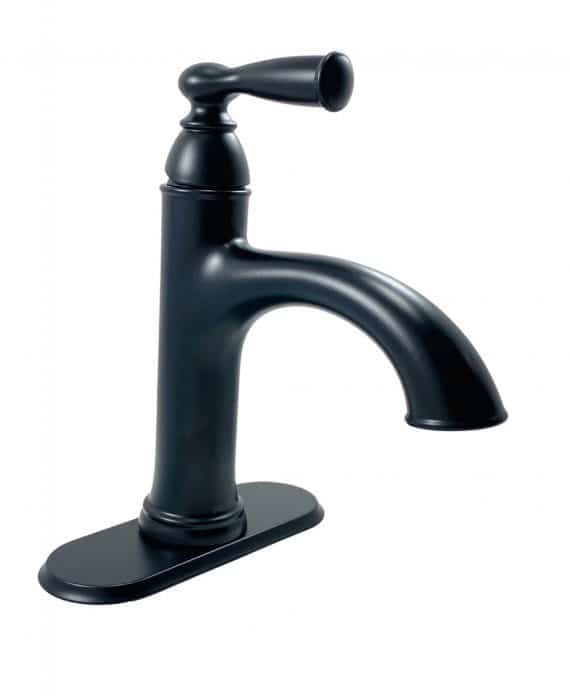 Moen Banbury 84945BL 4 in. Centerset Single Handle Bathroom Faucet in Matte Black