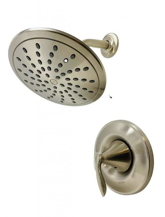 Moen Eva T2232EPBN Posi-Temp Rain Shower Single-Handle Shower Only Faucet Trim Kit in Brushed Nickel (Valve Not Included)