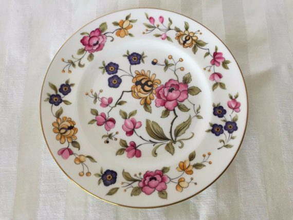 coalport-dessert-plate-san-remo-flowers-bone-china-pink-blue-purple