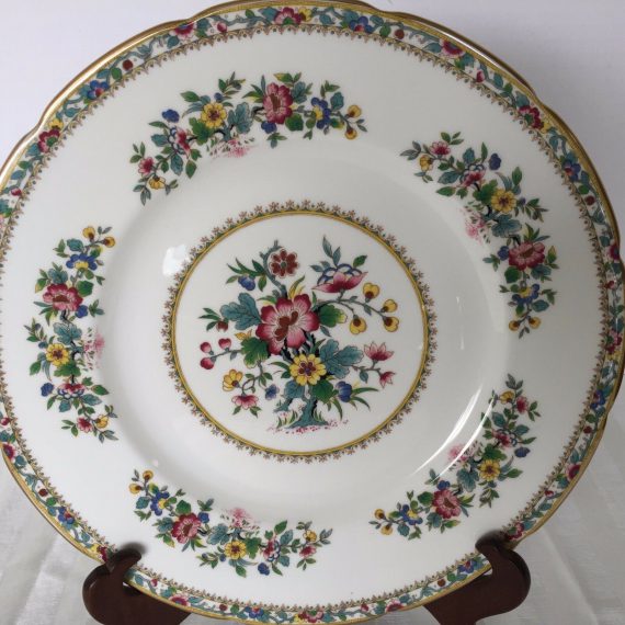 ming-rose-coalport-bone-china-dinner-plate-10-75-inches-vintage-floral-pattern