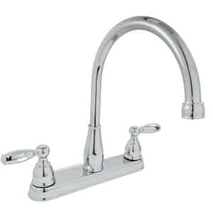 Delta Foundations 21987LF 2-Handle Standard Kitchen Faucet in Chrome