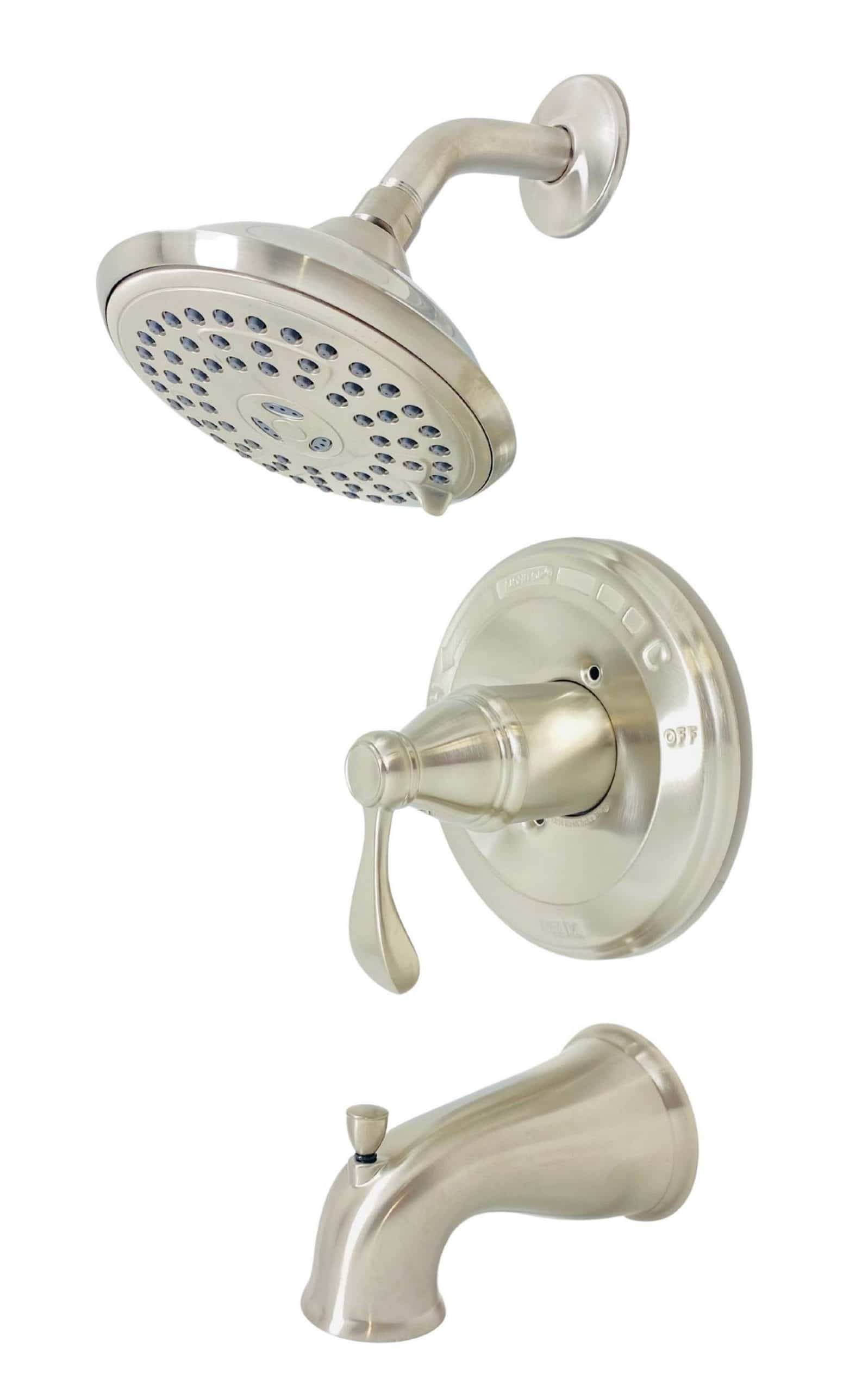 BRUSHED NICKEL Delta Porter Tub & Shower Faucet 144984C-BN-A