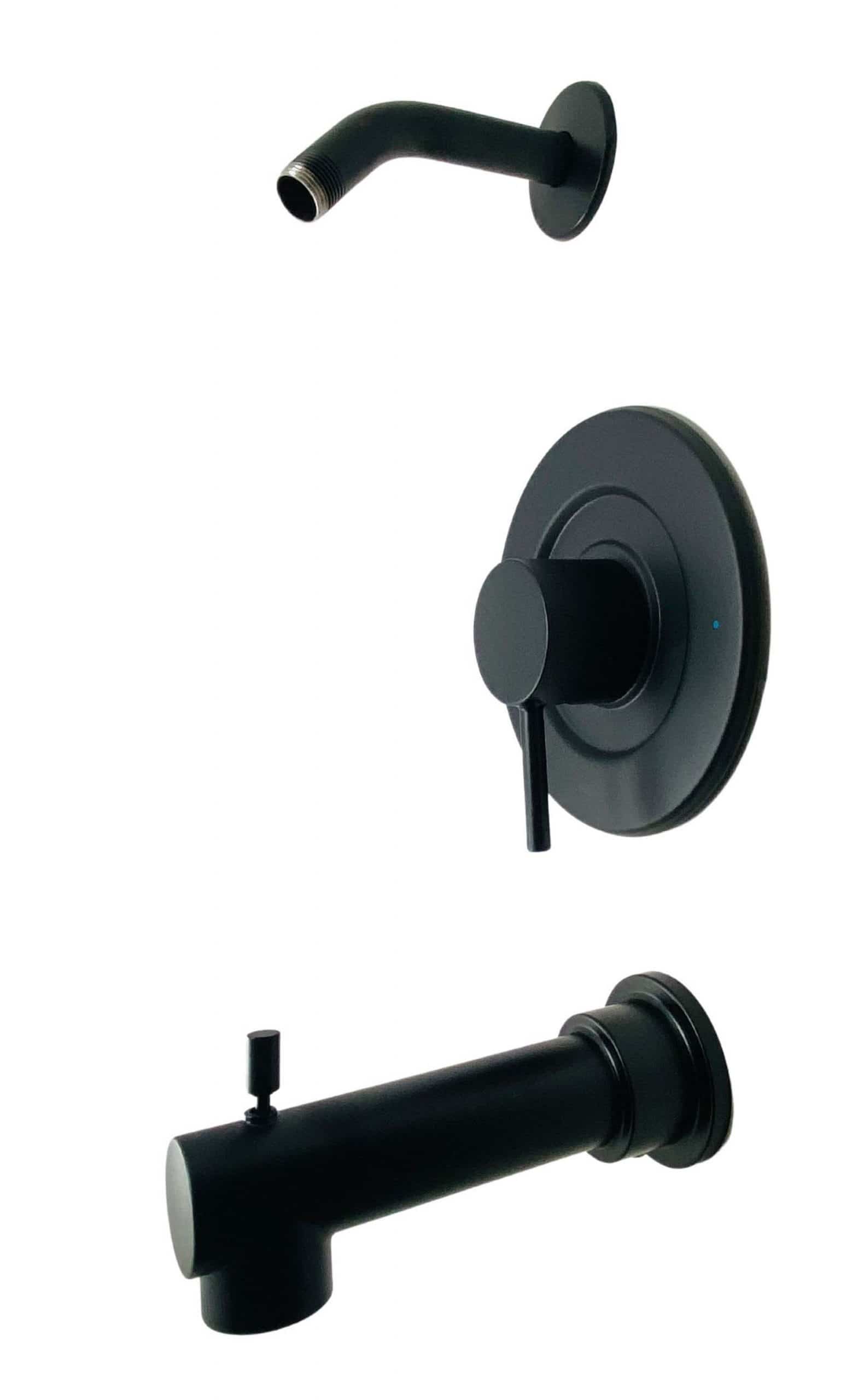 MOEN Align Single-Handle Posi-Temp Shower Faucet Kit Matte Black Shower Head 