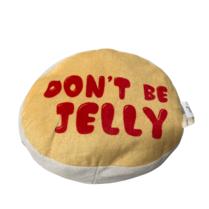 Dog Toy Jelly Donut Plush סופגניה Hanukkah Chanukah Squeaks 6″