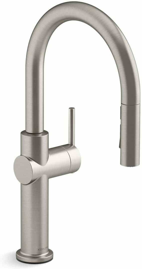 Kohler Crue K-22972-VS Single-Handle Pull-Down Sprayer Kitchen Faucet in Vibrant Stainless