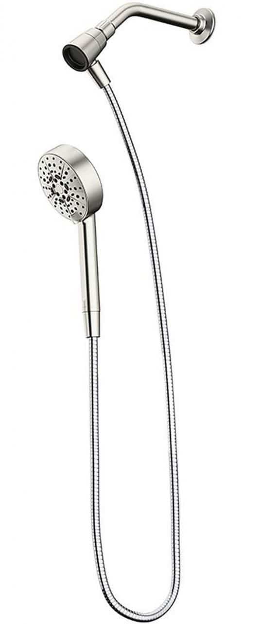 Kohler Lively R26822-g-bn 4-Spray Patterns 4.312 in. Wall Mount Handheld Shower Head in Vibrant Brushed Nickel