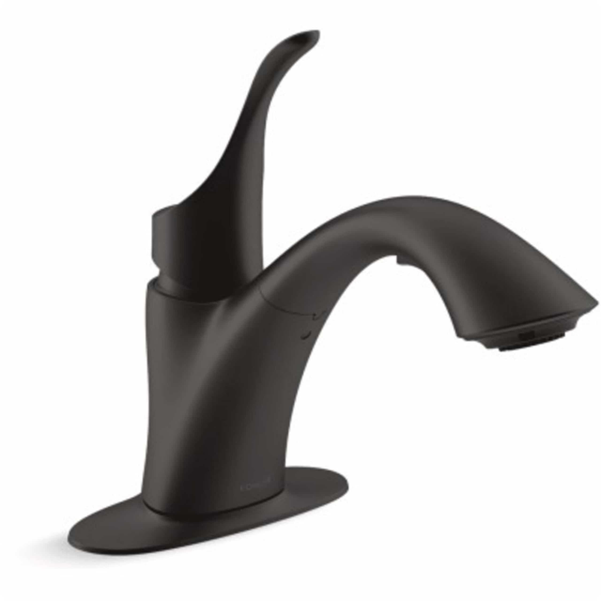 Kohler Simplice 22035-BL Single-Handle Laundry Utility Faucet in Matte Black