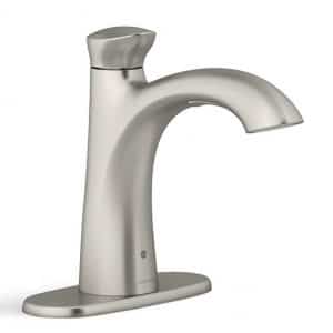 Kohler Willamette R32929-4D-BN Battery Powered Touchless Single Hole Bathroom Faucet in Vibrant Brushed Nickel