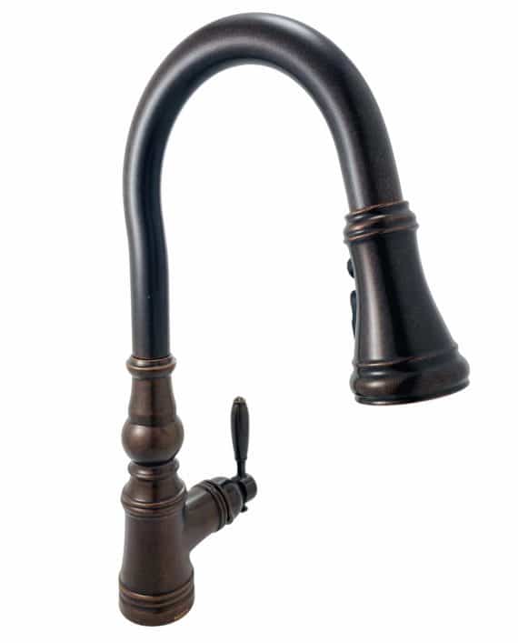 Moen Weymouth S73004ORB Single-Handle Pull-Down Sprayer Kitchen Faucet in Oil-Rubbed Bronze