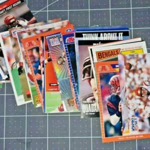97 CINCINATTI BENGALS football trading cards plus 13 Cleveland Browns